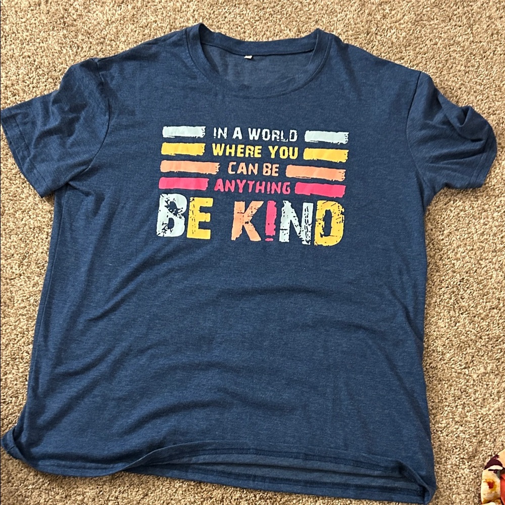 Blue 'Be Kind' T-Shirt